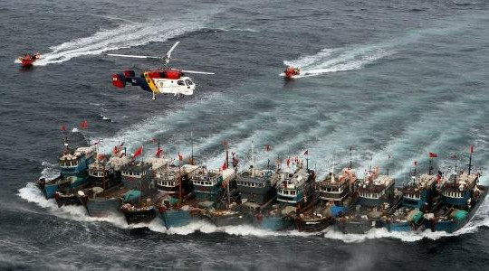 Hàn Quốc sẵn sàng nổ súng ngăn chặn tàu cá Trung Quốc 