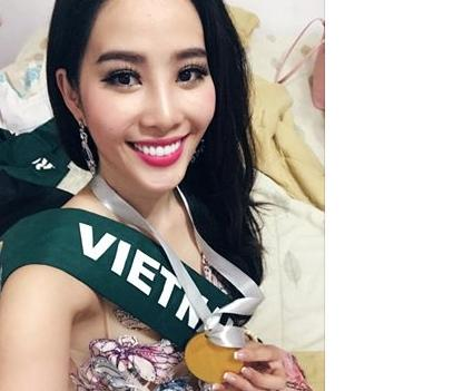 Nam Em đoạt giải bạc phần thi tài năng tại 'Hoa hậu trái đất'