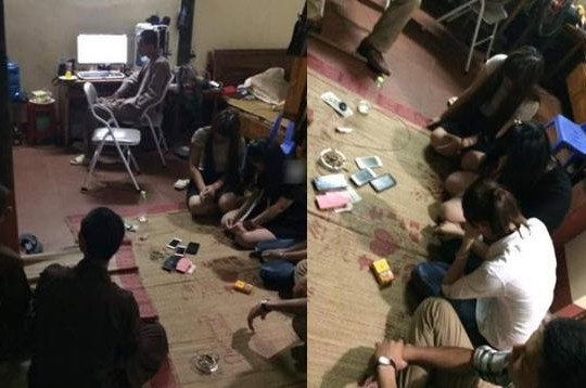 'Sư chùa' ở Thái Nguyên đánh bạc với ba cô gái trong đêm
