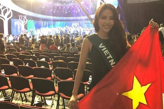 Clip Nam Em nói về sự lúng túng tại phần vấn đáp chung kết Miss Earth 2016 