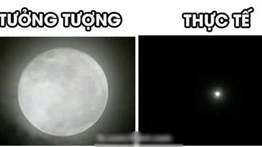 Dân mạng Việt thất vọng tràn trề vì thấy siêu trăng 'bé tí'