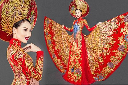 Thu Thảo công bố trang phục dân tộc tại  Hoa hậu châu Á Thái Bình Dương