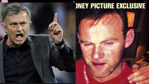 Mourinho nổi điên, Rooney xin lỗi vì say xỉn chụp hình bên gái lạ