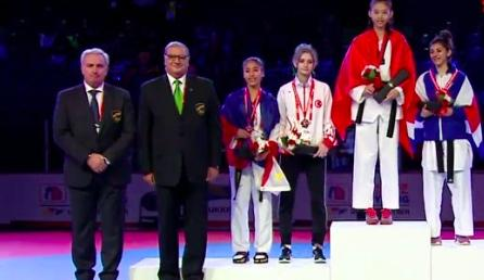 Võ sĩ Kim Ngân đoạt huy chương vàng Taekwondo trẻ thế giới