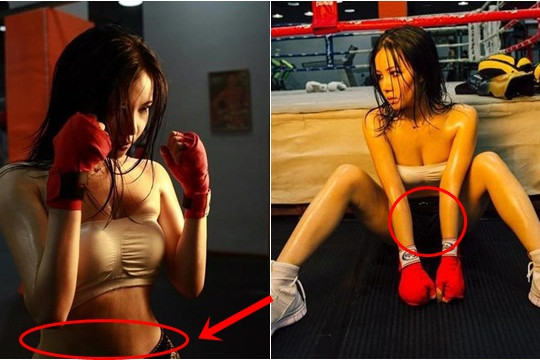 Thân hình nóng bỏng  mê hồn của hot girl boxing Trung Quốc