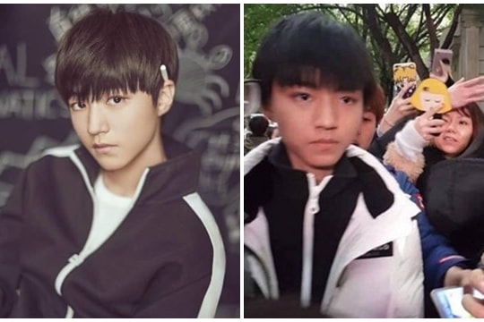 Thành viên đẹp trai nhất TFBoys lên hình thì ngời ngời nhưng ảnh chụp trộm lại khác hẳn