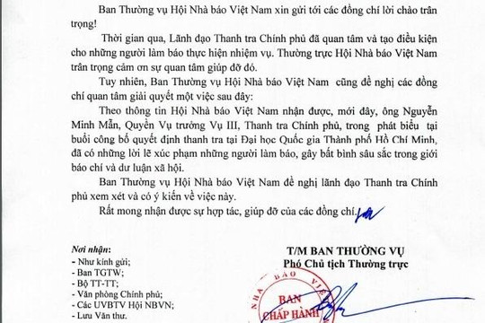 Thanh tra Chính phủ trả lời về vụ việc ông Nguyễn Minh Mẫn