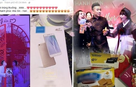 Khách ăn cưới Trấn Thành - Hari Won nhận smartphone Trung Quốc 6 triệu