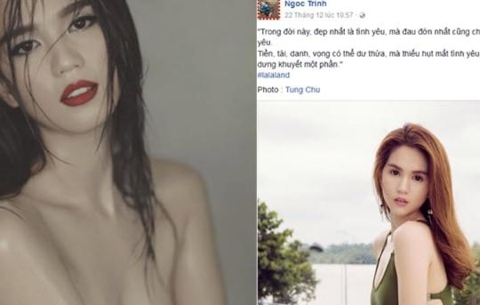 Ảnh khỏa thân và những status gây sốt của Ngọc Trinh khi yêu tỷ phú Hoàng Kiều