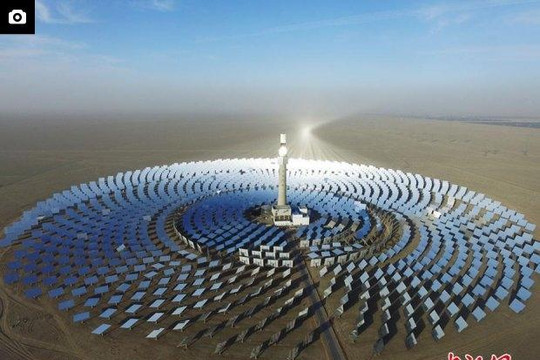 Nhà máy điện Mặt trời dùng muối nóng chảy của Trung Quốc chính thức hoạt động