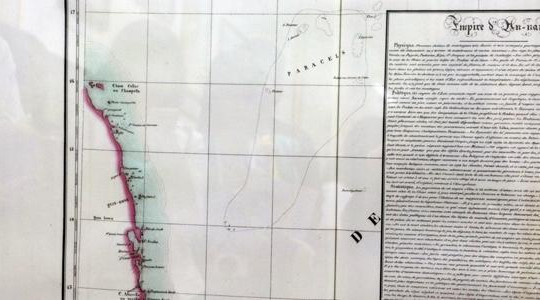 Bản đồ thời Napoleon: Quần đảo Hoàng Sa thuộc đế chế An Nam