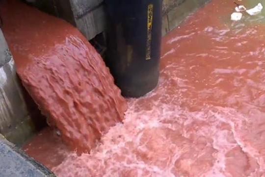 Video clip về xả thải nước đỏ không phải được quay tại Formosa Vũng Áng