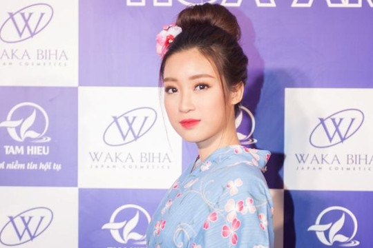 Hoa hậu Đỗ Mỹ Linh nổi bật với trang phục Kimono của Nhật