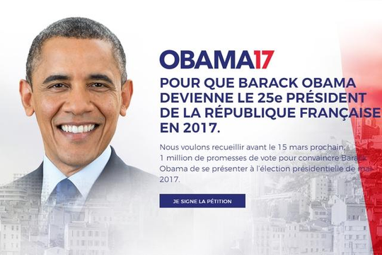 Người Pháp muốn bầu ông Obama làm tổng thống