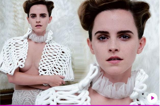 Emma Watson gây sốc khi táo bạo bán nude trên bìa tạp chí