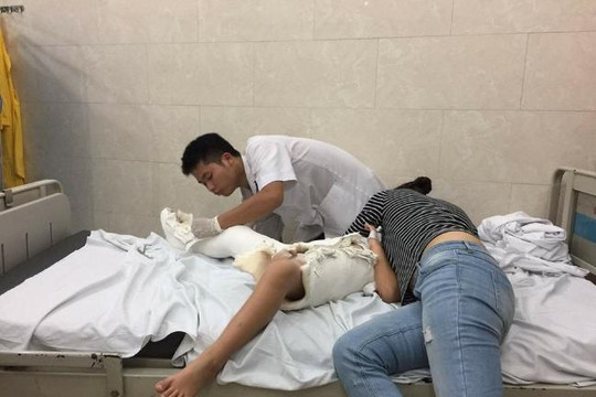Học sinh gãy chân ở trường Nam Trung Yên bị thương tật 32%