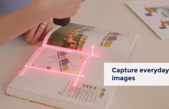Pup: Máy scan cầm tay có thể chụp tài liệu kích cỡ lớn với công nghệ laser