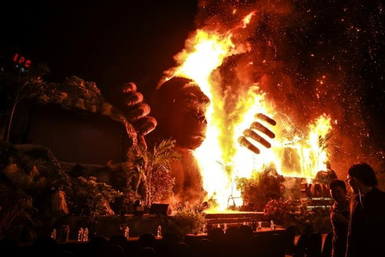 Cháy ở buổi ra mắt phim 'Kong: Skull Island' làm khán giả chạy tán loạn 