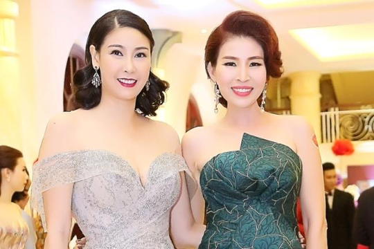 Hoa hậu Diễm Kyly tái xuất quyến rũ bên Hà Kiều Anh, Giáng My