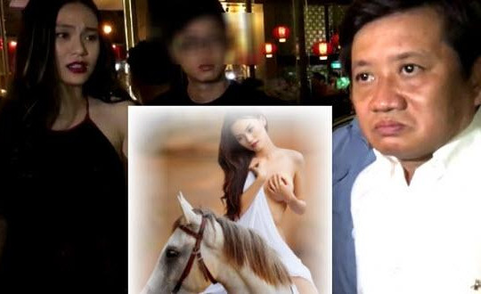 Người mẫu Cao Thùy Linh bị ông Đoàn Ngọc Hải cẩu xe từng chụp khỏa thân với ngựa