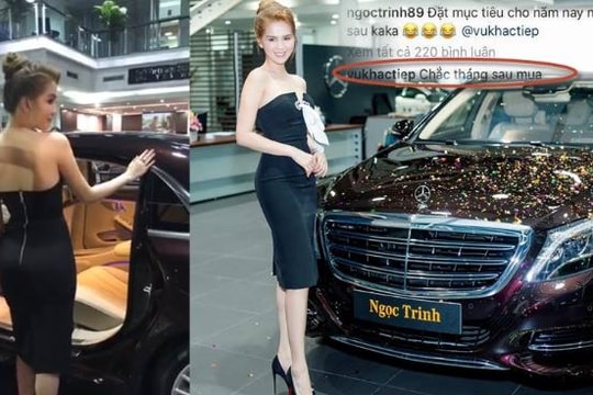 Ngọc Trinh mua hay chỉ quảng bá siêu xe Maybach S500 giá 12 tỉ?