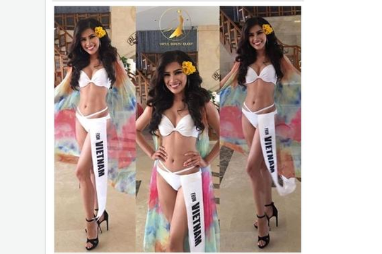 Nguyễn Thị Thành khoe thân hình nóng bỏng tại cuộc thi bikini ở Ai Cập