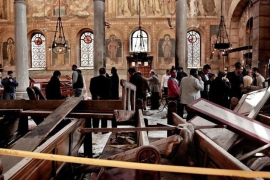 Nhà thờ tại Ai Cập bị đánh bom, 21 người chết