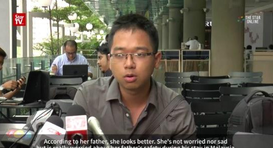 Đoàn Thị Hương lo lắng cho sự an toàn của cha mình khi ở Malaysia