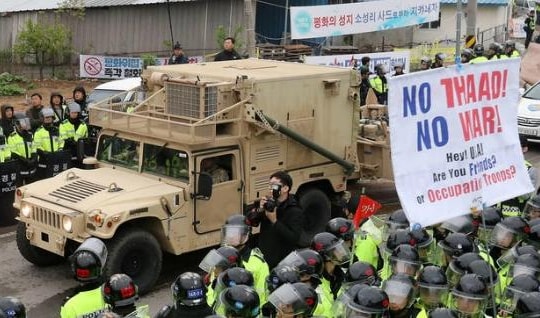 Người Hàn Quốc xuống đường biểu tình chống triển khai THAAD