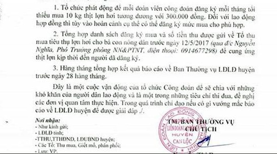 Hà Tĩnh: Công đoàn đưa việc 'giải cứu lợn' vào tiêu chí thi đua