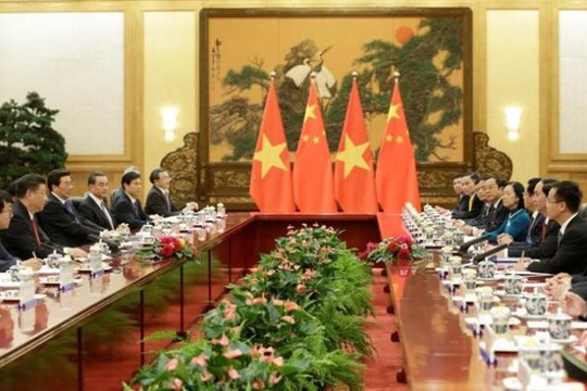 Nguyên thủ hai nước Việt-Trung hội đàm, trao đổi sâu về những định hướng hợp tác