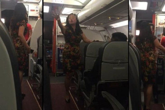 Cấm bay 1 năm với nữ hành khách chửi bới trên máy bay
