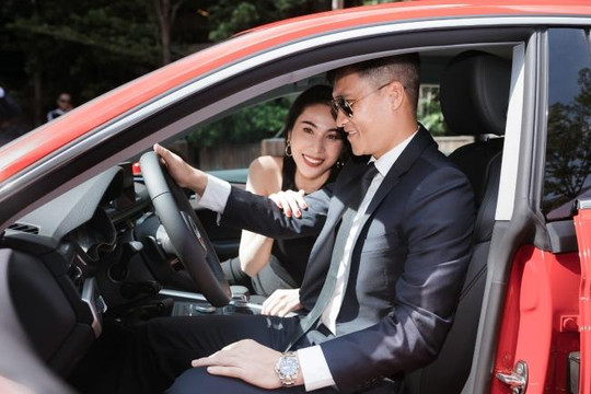 Công Vinh và Thủy Tiên tiếp tục làm đại sứ cho xe Audi A5 Sportback 