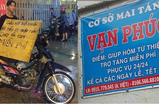 Xe ôm, chữa bệnh, mai táng miễn phí và các tấm lòng vàng ở Sài Gòn