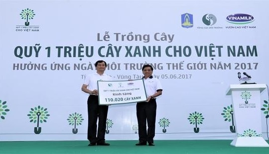 Vinamilk phát động trồng hơn 110.000 cây xanh tại Bà Rịa - Vũng Tàu