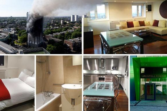 Một số hình ảnh bên trong tòa chung cư Grenfell ở London trước khi cháy 
