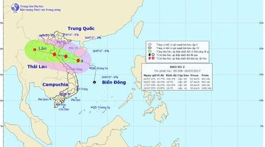 Các tỉnh Thanh Hóa, Nghệ An, Hà Tĩnh phải sơ tán dân trước 17 giờ ngày 16.7