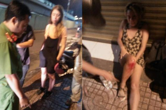 Nữ du khách nước ngoài gặp tai nạn rồi bị trộm mất xe máy ở Sài Gòn