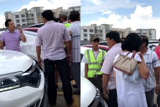 Người đàn ông Trung Quốc tông đuôi ô tô còn đòi đánh tài xế ở Bình Dương 