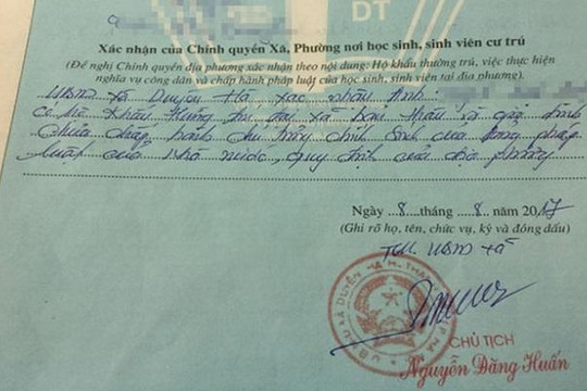 Thêm 1 trường hợp bị cán bộ xã bút phê ‘xấu’ vào sơ yếu lý lịch tại Hà Nội