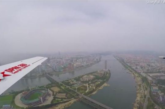 Video hiếm có quay toàn cảnh thủ đô Triều Tiên từ trên cao