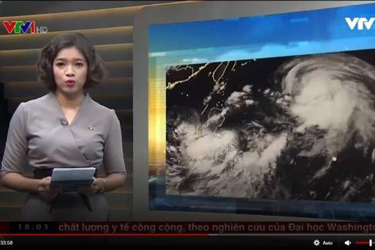 VTV đăng hình những đoạn lạ trên Biển Đông trong bản tin thời tiết