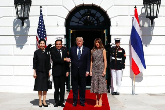 Tổng thống Mỹ trải thảm đỏ tiếp Thủ tướng Thái Lan