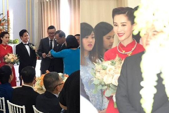 Ngỡ ngàng số trang sức Hoa hậu Thu Thảo được mẹ chồng đại gia đeo lên người