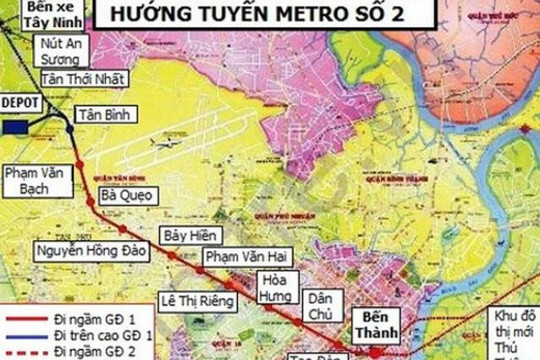 TP.HCM điều chỉnh tăng hệ số giá đất bồi thường tuyến metro 2