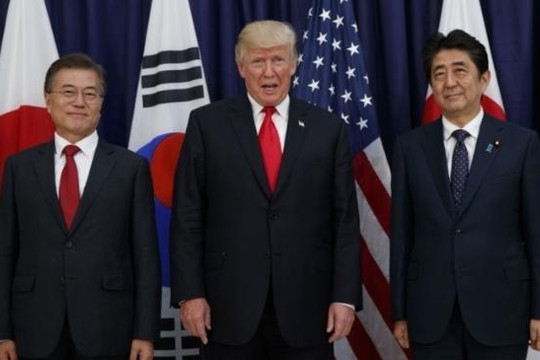 Mỹ ngày càng thân thiết với Nhật hơn so với Hàn Quốc