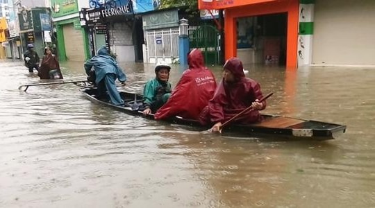 Lũ trên các sông ở Quảng Trị, Thừa Thiên-Huế có khả năng lên lại