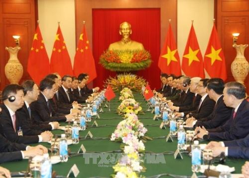 Tổng bí thư Nguyễn Phú Trọng: Tiếp tục bồi đắp, xây dựng nền tảng hữu nghị cho quan hệ Việt-Trung
