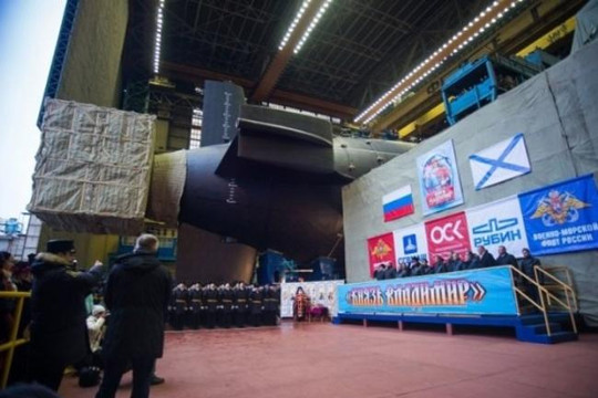 Nga hạ thủy tàu ngầm hạt nhân mới