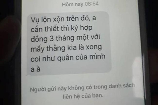 Vụ bịt mặt khiêng dân ở Hà Tĩnh: Cán bộ huyện nhắn tin ‘hiến kế’ cho doanh nghiệp?